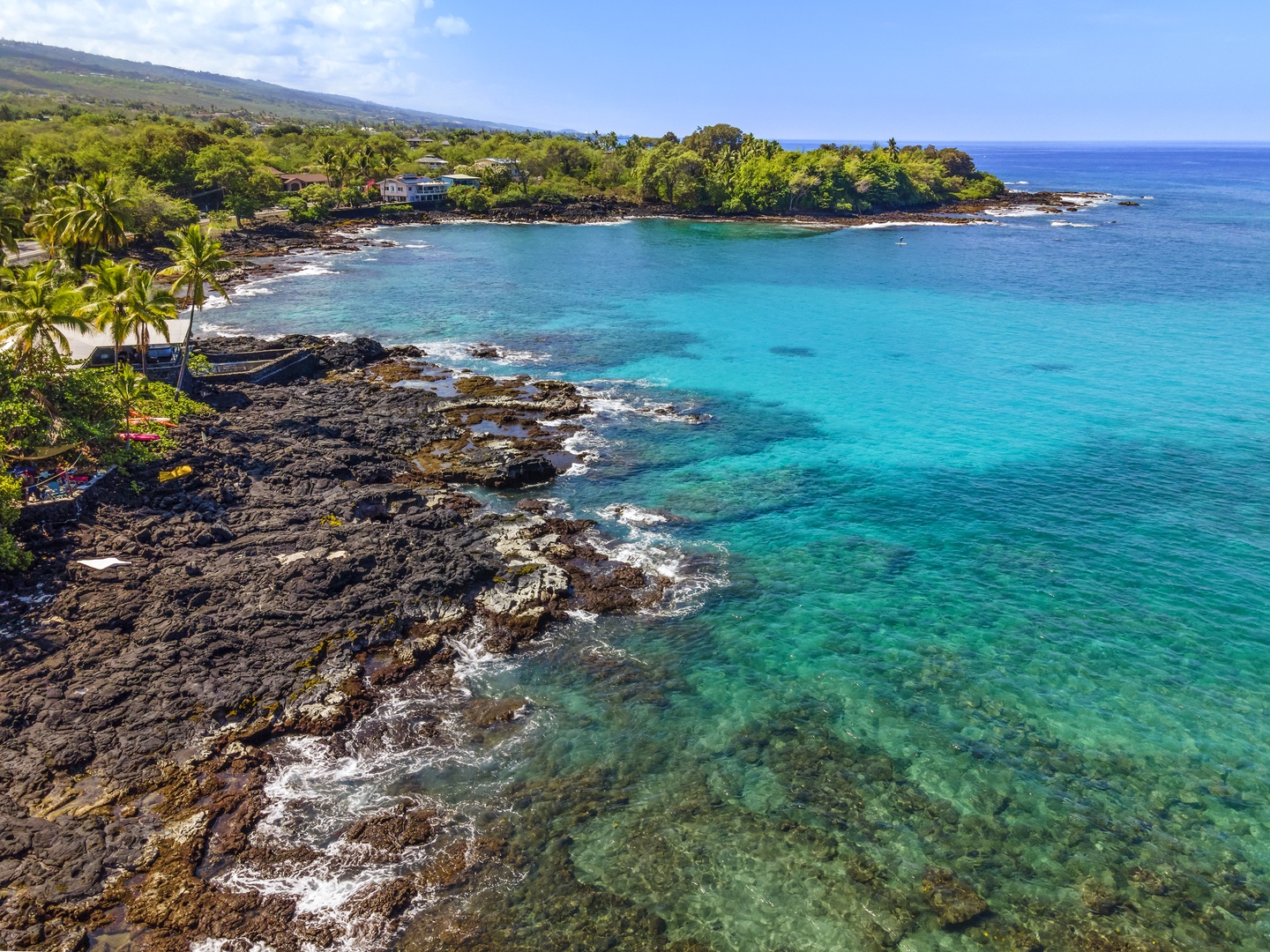 Kailua Kona Vacation Rentals, Kona's Shangri La - Views of Lyman's bay directly in front of the home from the third floor