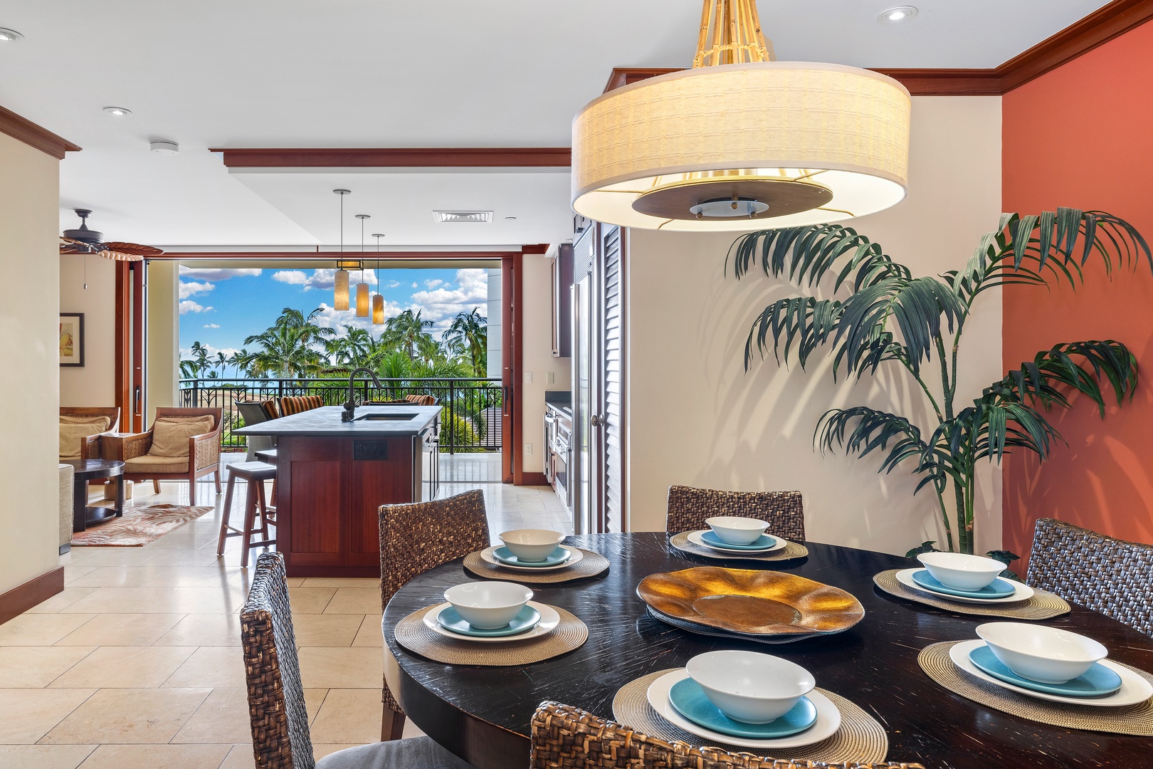 Kapolei Vacation Rentals, Ko Olina Beach Villas O402 - You have seating for up to six and the time for making memories.