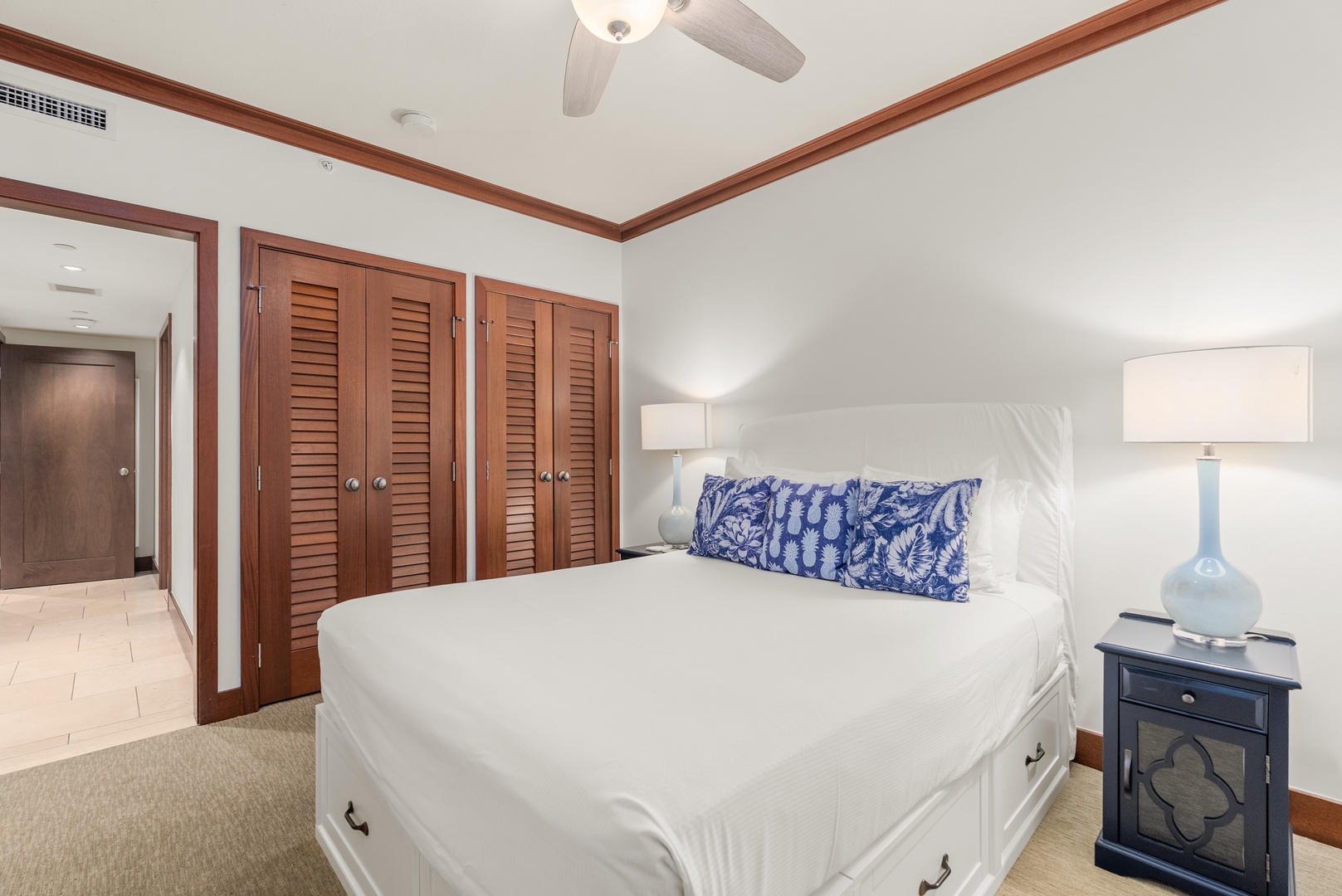 Wake up in the queen guest bedroom with room to unpack and stay a while.