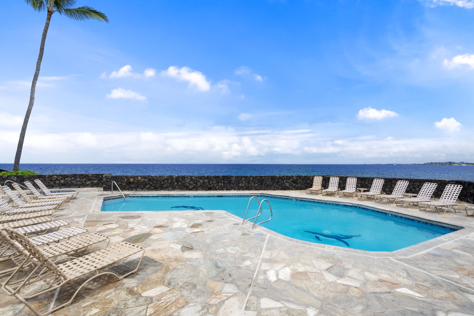 Kailua Kona Vacation Rentals, Sea Village 4213 - Oceanfront hot tub with unobstructed views—ideal for stargazing or soothing sunset soaks.