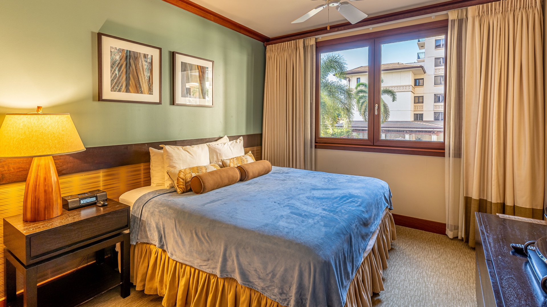 Kapolei Vacation Rentals, Ko Olina Beach Villas O224 - The second guest bedroom showing the twin beds converted to a king bed.
