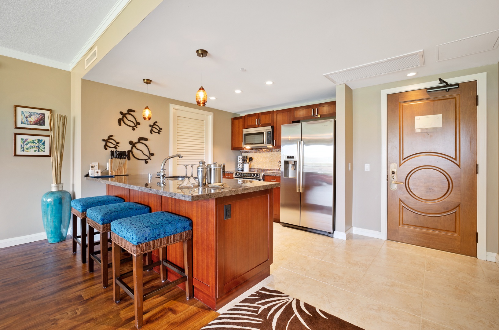 Lahaina Vacation Rentals, Honua Kai Konea 204 - The fully-stocked kitchen has top-tier appliances and ample counter spaces for meal prep convenience.