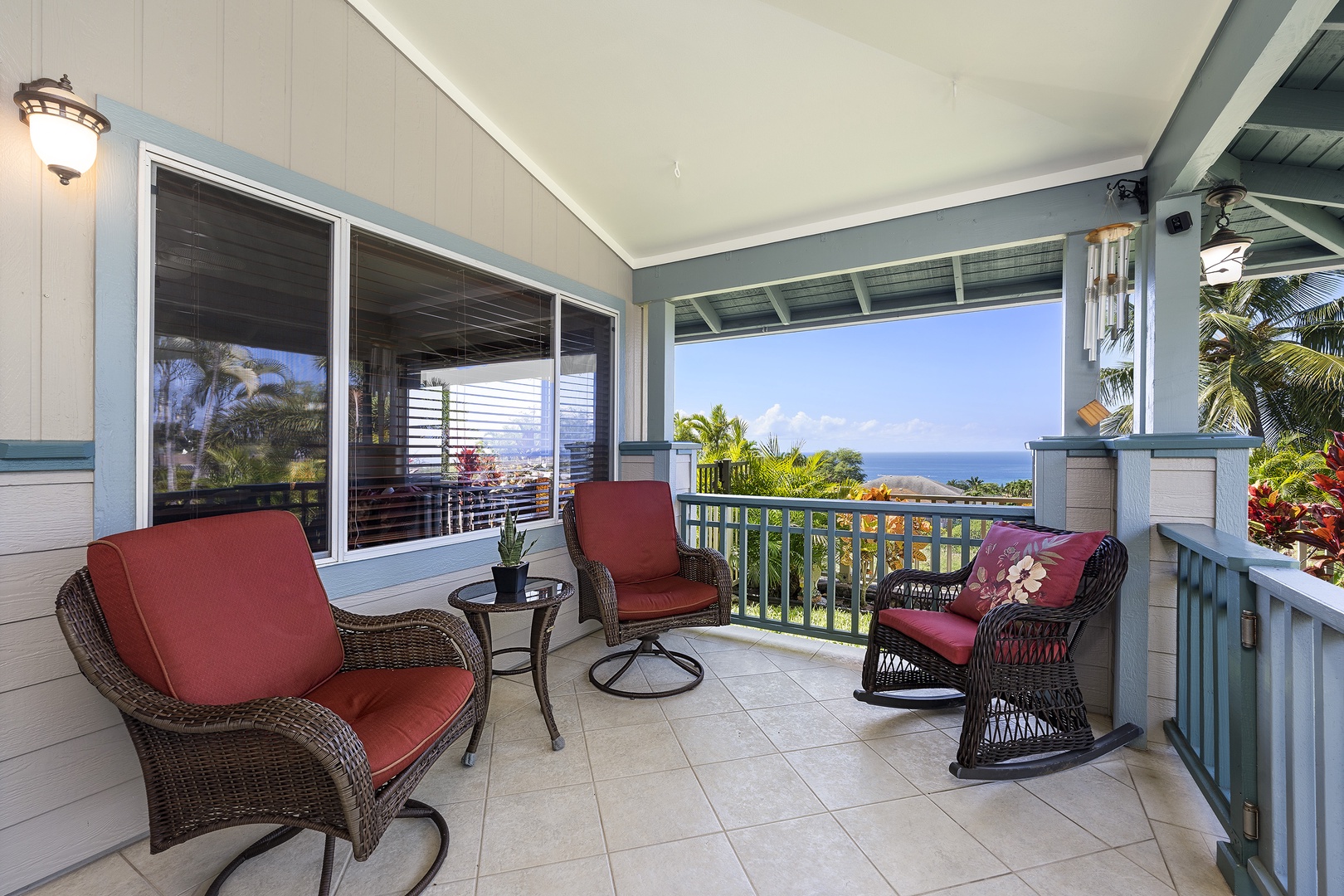 Kailua Kona Vacation Rentals, Malulani Retreat - Great Lanai space for your reading and relaxing time