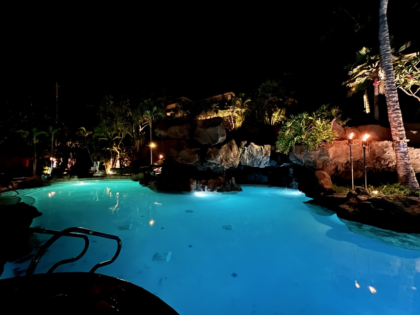 Wailea Vacation Rentals, Wailea Luxury Residence Hoolei 93-3 - Evenings by the pool is perfect for a night swim or a relaxed gathering.