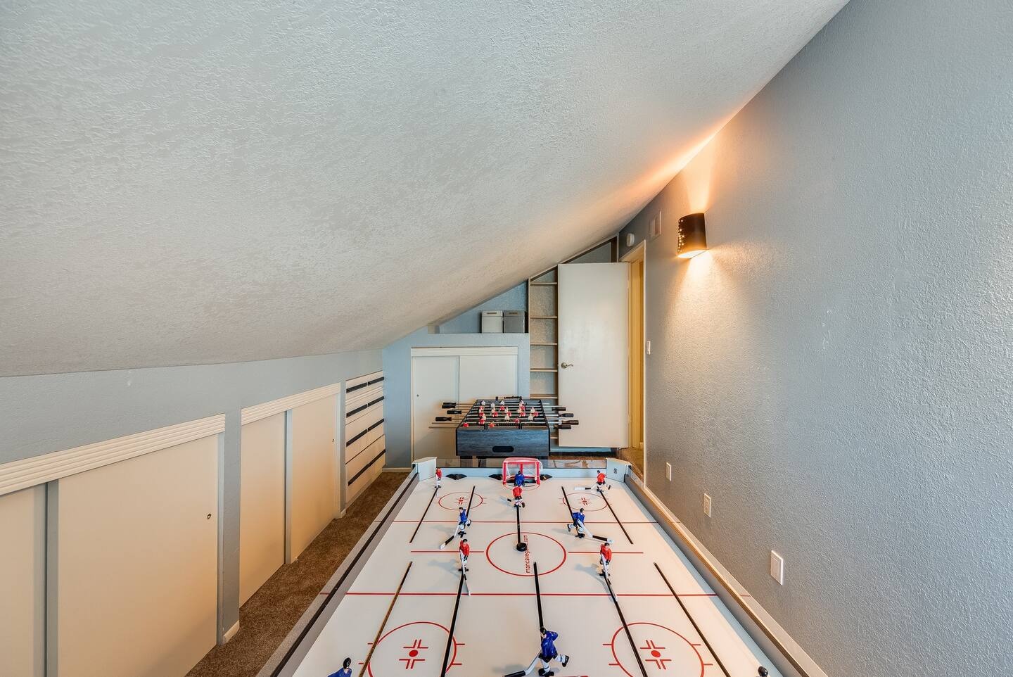 Glendale Vacation Rentals, Cahill Casa - entire game room on the second floor which houses a foosball and air hockey table