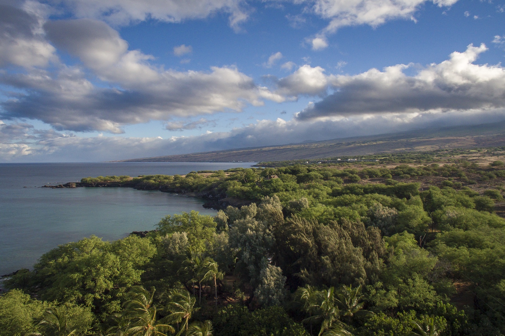 Kamuela Vacation Rentals, Hui Pu - Scenic coastline with calm, clear waters and lush greenery—an ideal spot for peaceful nature walks and ocean views.