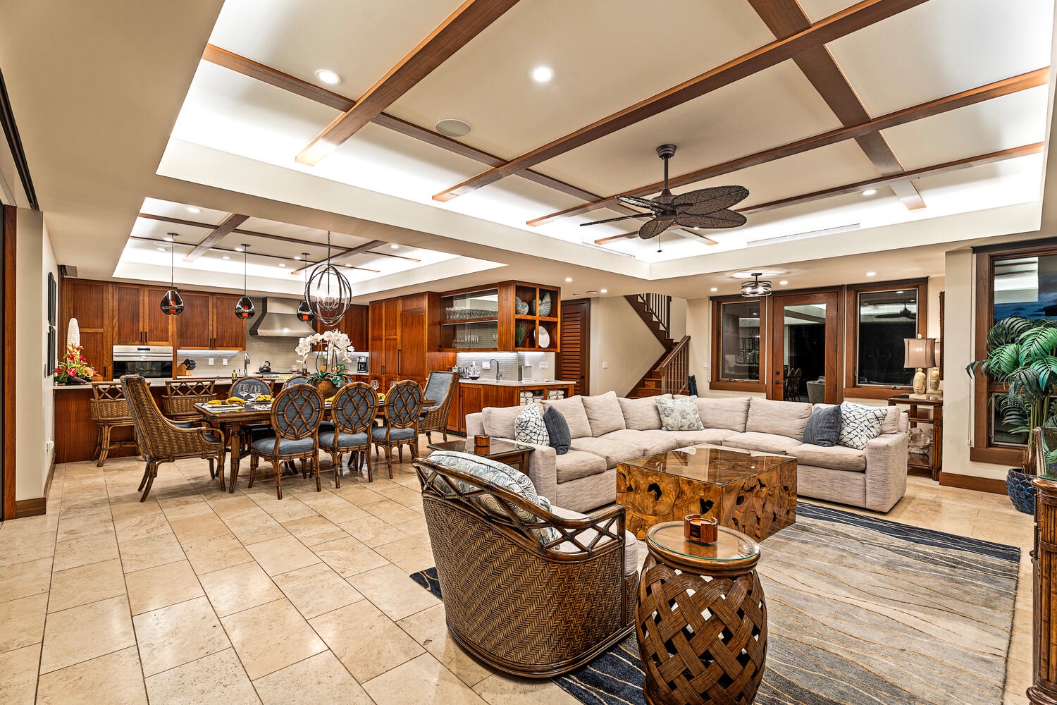 Kamuela Vacation Rentals, Laule'a Ohana Retreat - Gather with friends and family in this spacious lounge area with designer finishes at Laule'a #13.