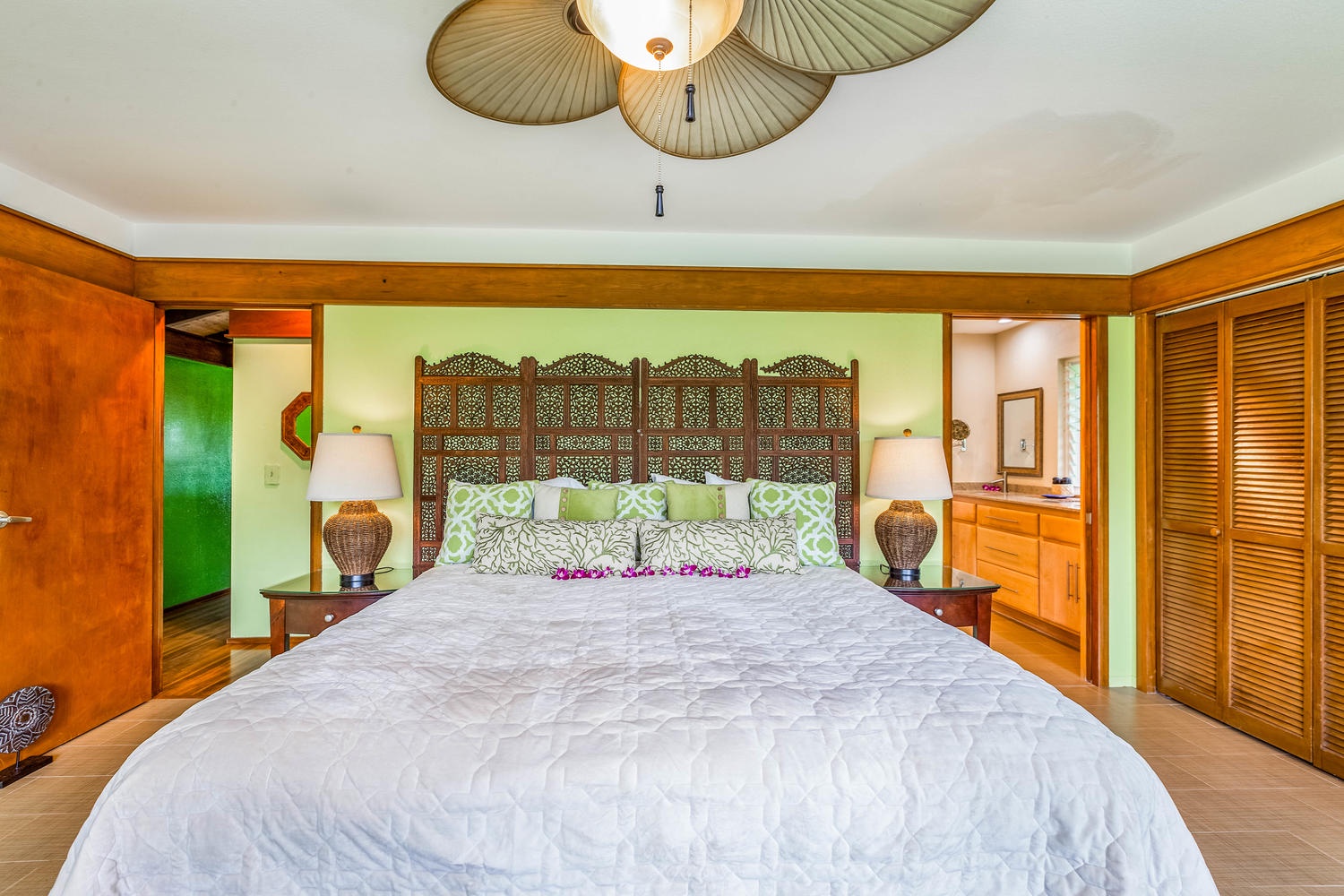 Princeville Vacation Rentals, Hale Anu Keanu - Upstairs Primary bedroom