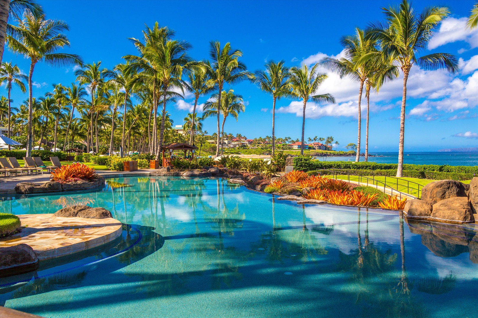 Wailea Vacation Rentals, Blue Ocean Suite H401 at Wailea Beach Villas* - Relax and Cool Off at the Oceanside Adult Only Pool and Jacuzzi Hot Tub