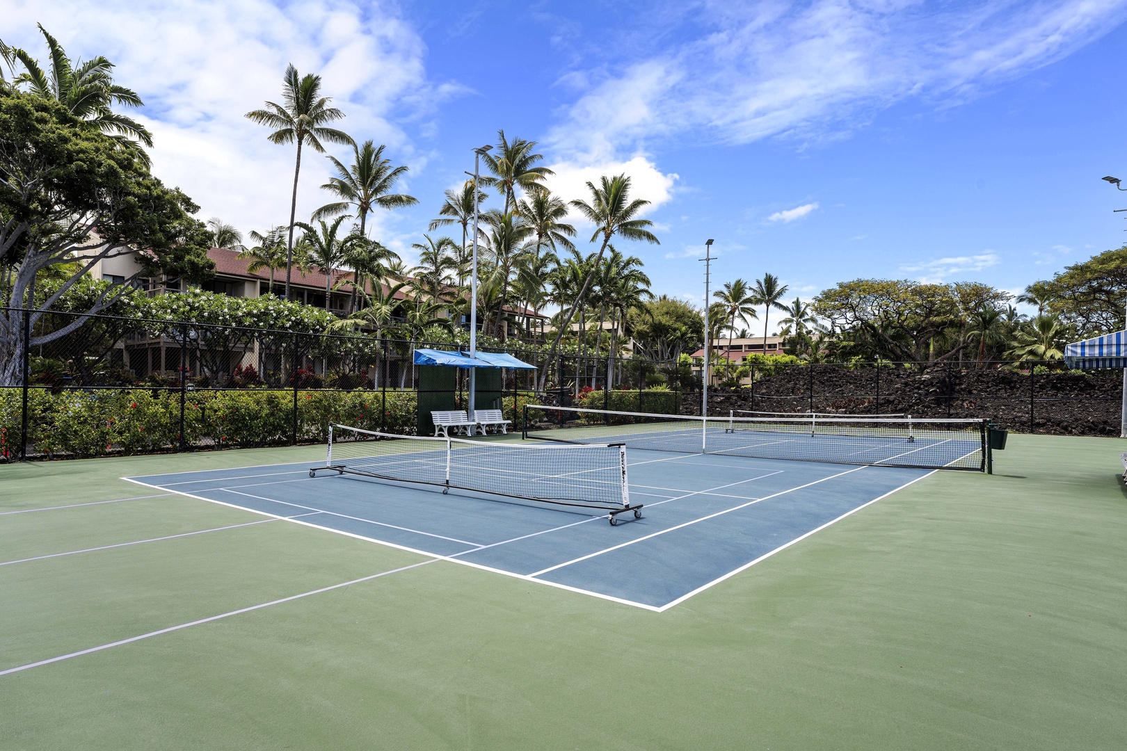 Kailua Kona Vacation Rentals, Keauhou Kona Surf & Racquet 2101 - Tennis courts, a dynamic space where sport and enjoyment meet.