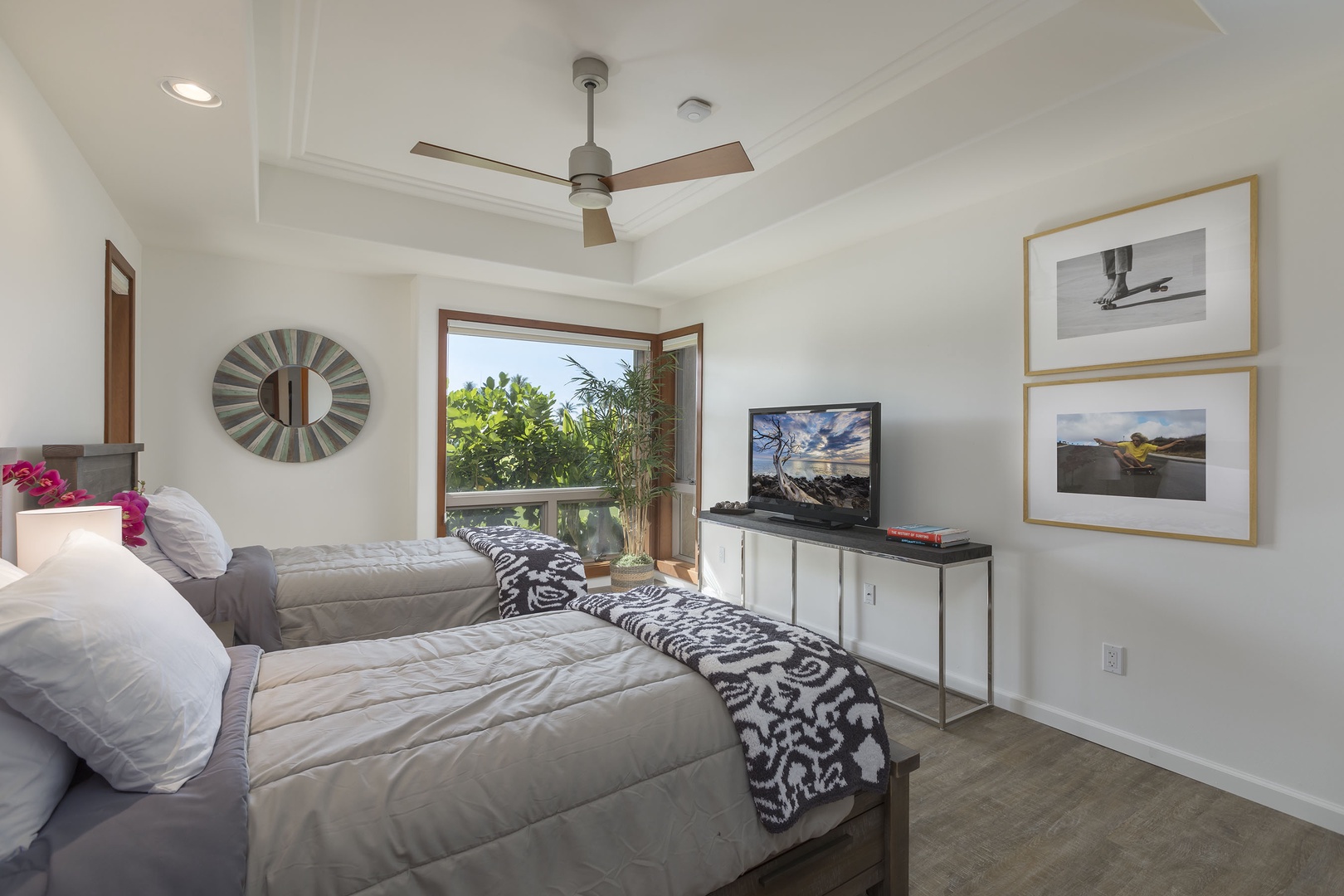 Kailua Kona Vacation Rentals, Hillside Villa 7101 - 3rd Bedroom with Twin Beds