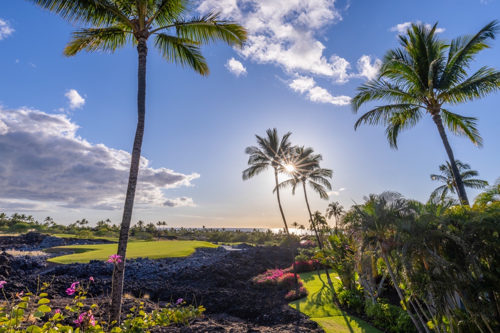 Kailua Kona Vacation Rentals, 3BD Ke Alaula Villa (217C) at Hualalai Resort - Spectacular view and tropical landscaping elevate your experience.