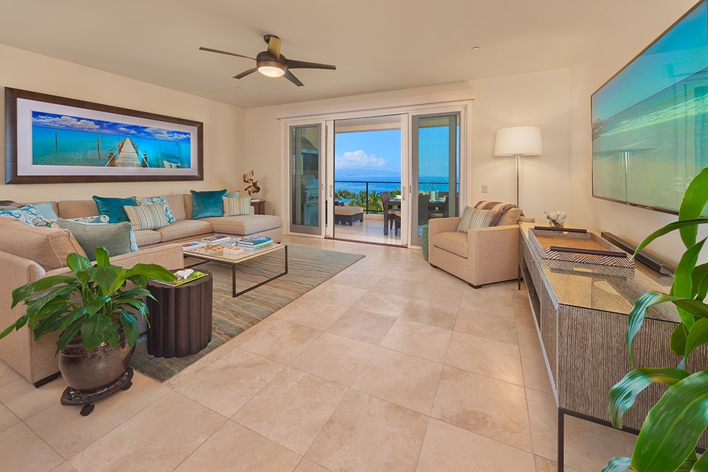 Wailea Vacation Rentals, Sea Breeze Suite J405 at Wailea Beach Villas* - J405 Sea Breeze Suite Expansive Great Room