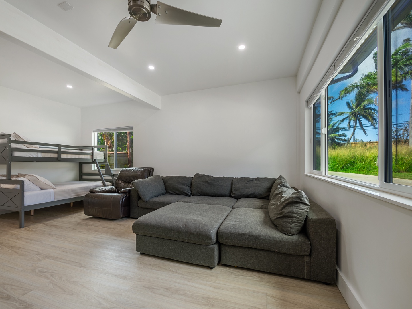 Haleiwa Vacation Rentals, Sunset Beach Island Retreat - The bight natural light from the windows creates an inviting and restful space for both children and adults.