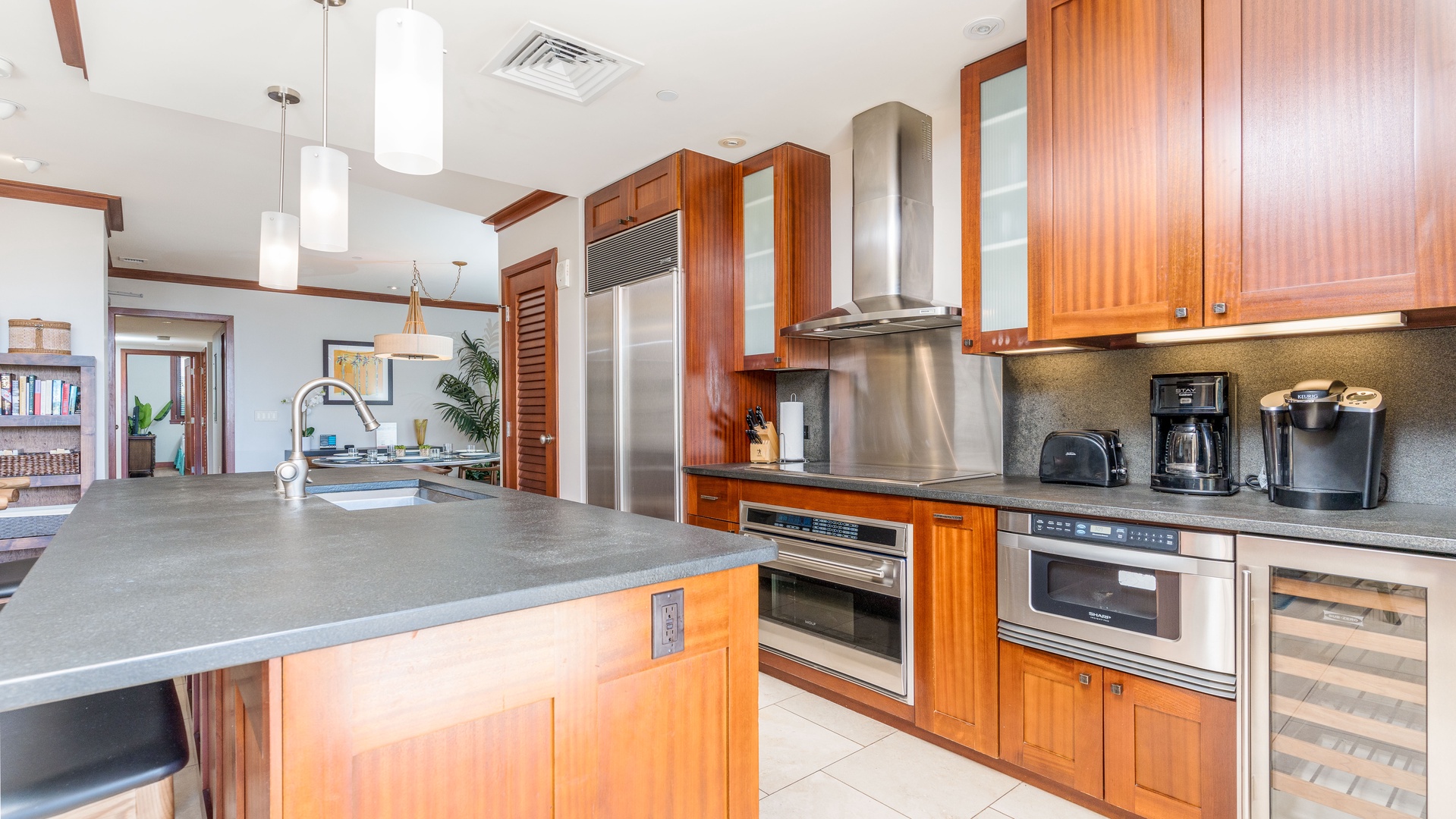 Kapolei Vacation Rentals, Ko Olina Beach Villas O305 - The kitchen is well equipped for your culinary adventures.
