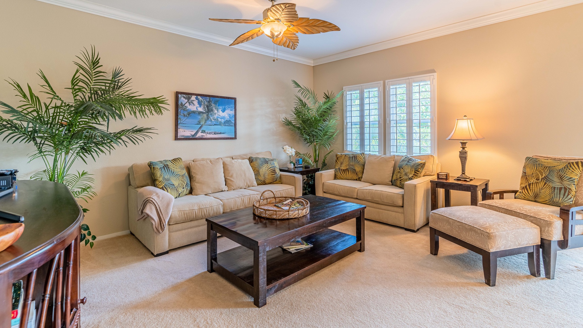 Kapolei Vacation Rentals, Coconut Plantation 1194-3 - The soft touches of the tropics throughout the home under boutique lighting.