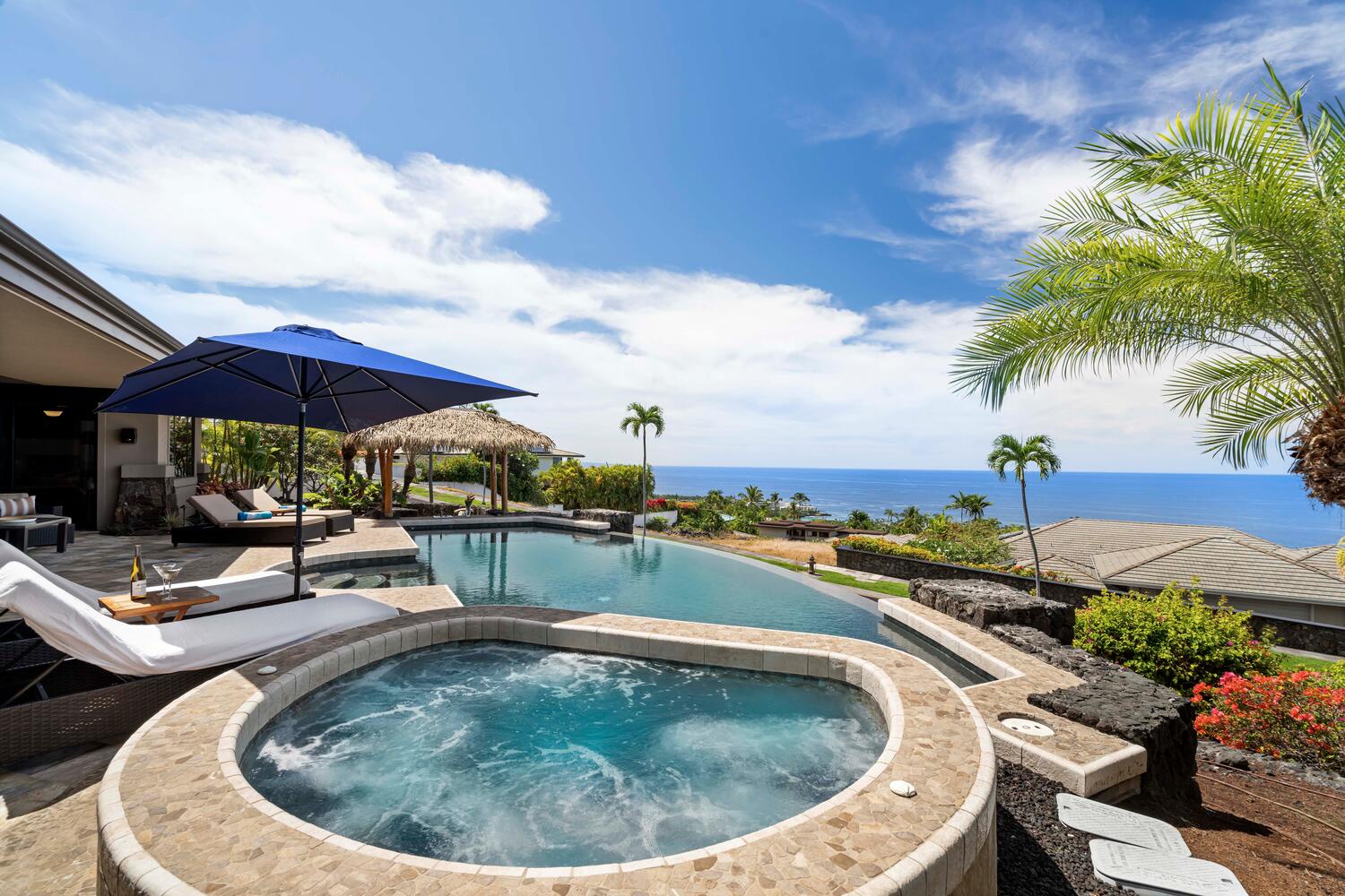 Kailua Kona Vacation Rentals, Island Oasis - Take a dip in the hot tub as the stress melts away!