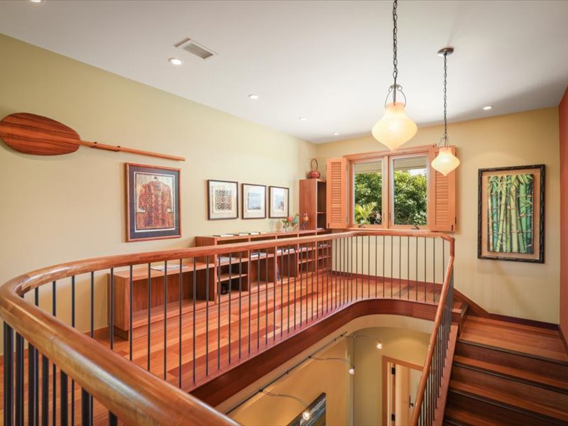 Kamuela Vacation Rentals, 5BD Estate Home at Mauna Kea Resort - Hallway to 2nd Primary suite to kitchen access