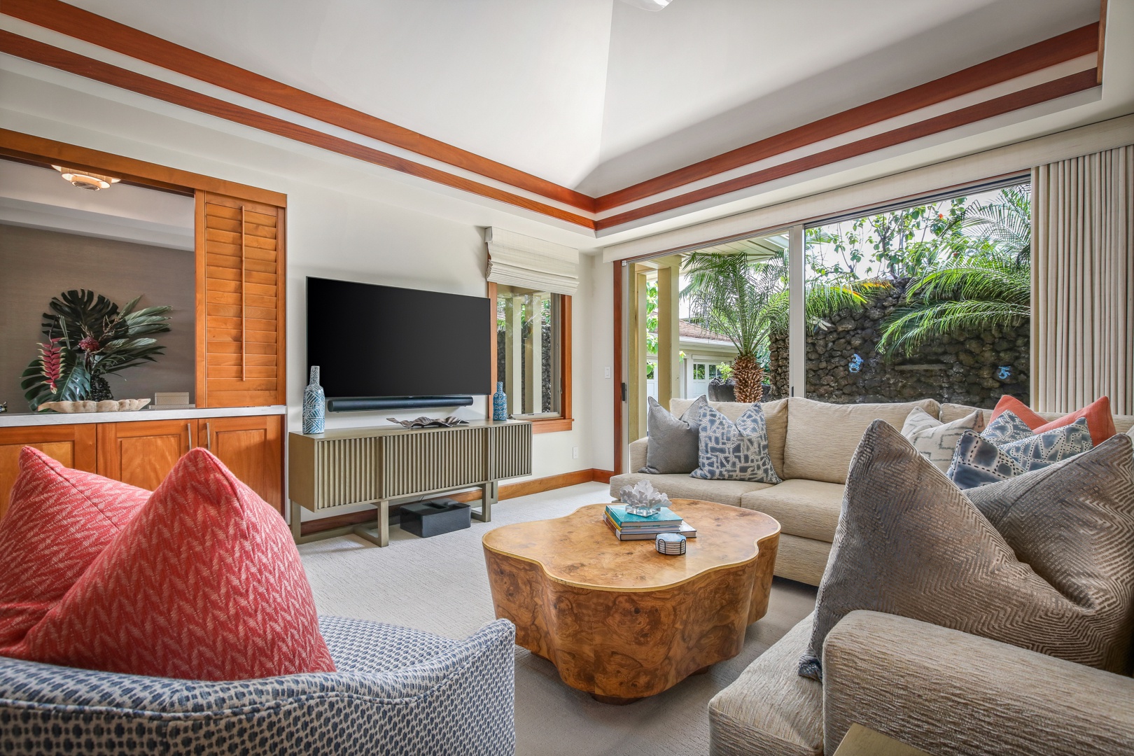 Kailua Kona Vacation Rentals, 4BD Hainoa Estate (122) at Hualalai Resort - Alternate view of the media room.