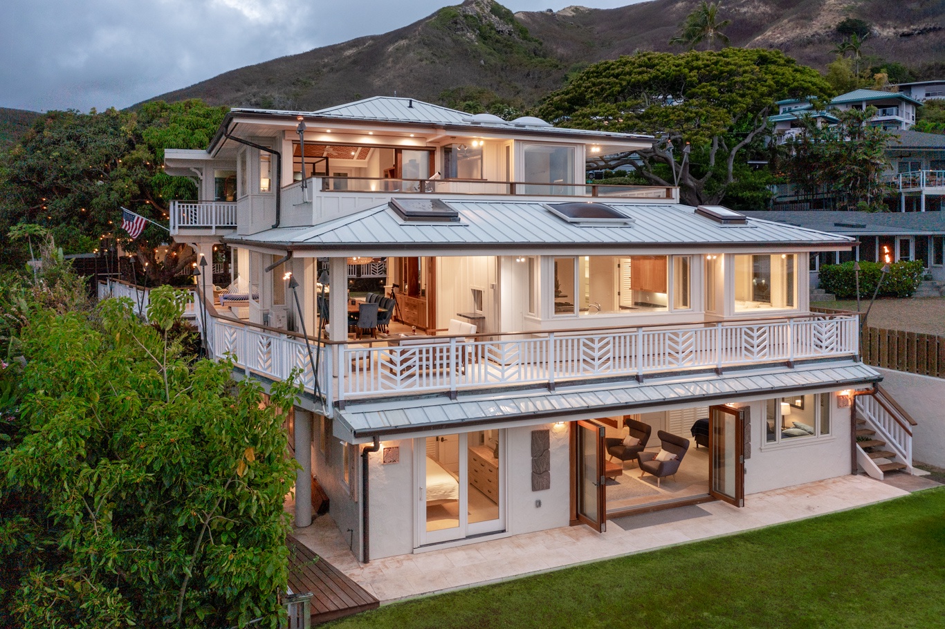 Kailua Vacation Rentals, Lanikai Valhalla - Back Side of House