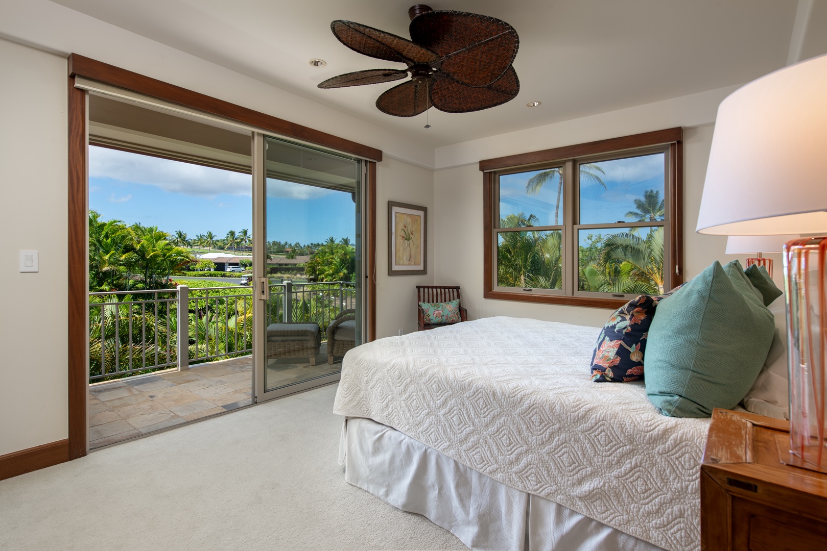 Kailua Kona Vacation Rentals, 3BD Ka'Ulu Villa (109A) at Four Seasons Resort at Hualalai - Wake up to the morning views with a cup of coffee on the lanai.