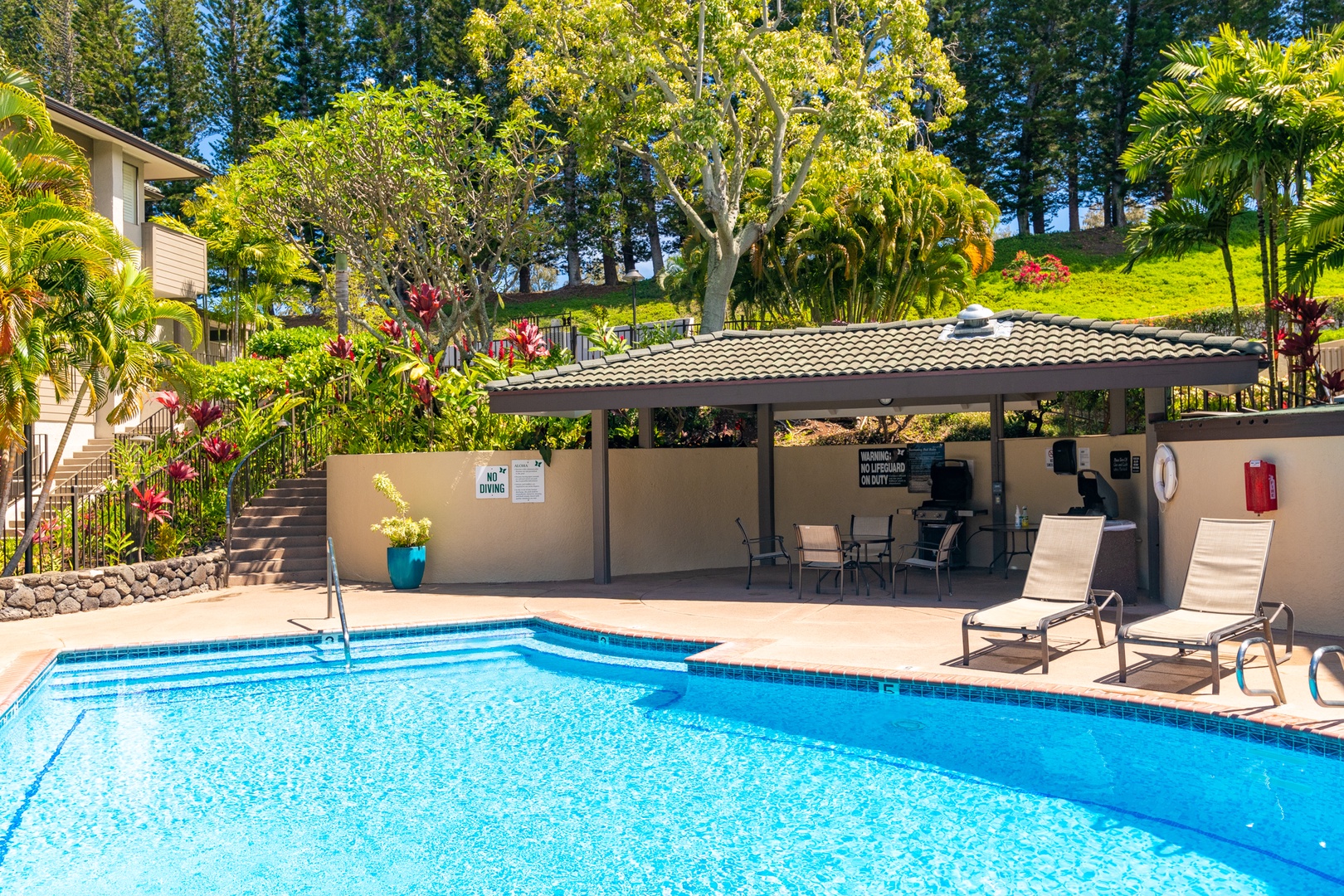 Lahaina Vacation Rentals, Kapalua Golf Villas 15P3-4 - Multiple BBQ grills at every pool