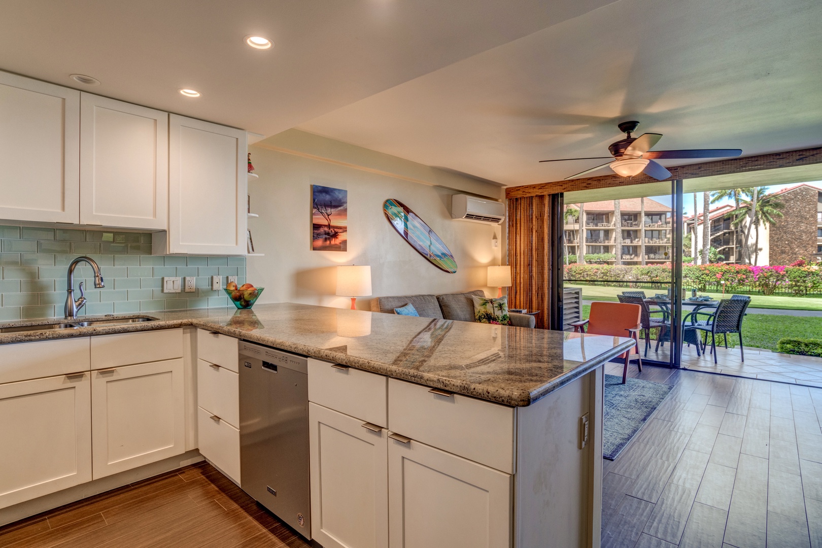 Lahaina Vacation Rentals, Papakea B-105 - Enjoy the sleek, fully equipped kitchen with granite countertops, perfect for preparing meals with ease