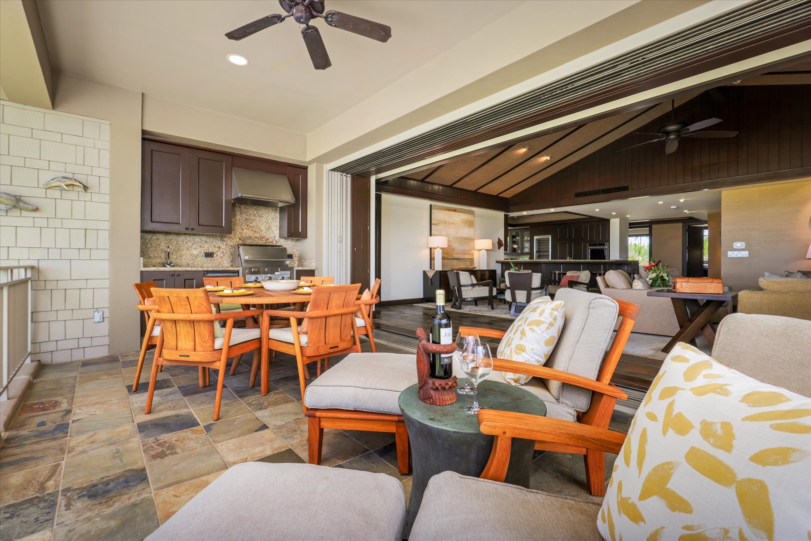 Kailua Kona Vacation Rentals, Wai'ulu Villa 115D - Open-air living merges with luxury interiors—elevated design meets island lifestyle.