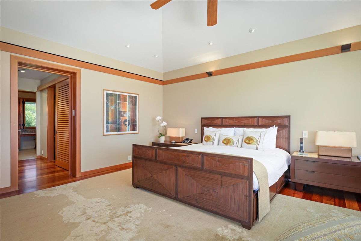 Kamuela Vacation Rentals, 5BD Estate Home at Mauna Kea Resort - 1st Master Bedroom (2nd flr)(1)