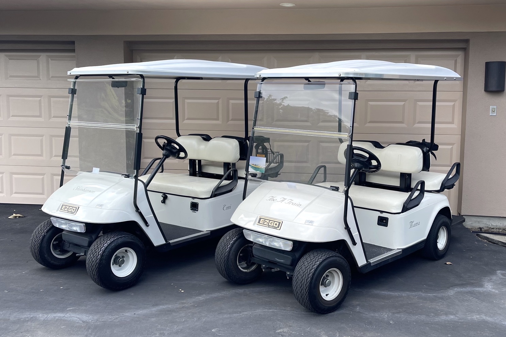 Kailua Kona Vacation Rentals, 2BD Fairways Villa (120C) at Four Seasons Resort at Hualalai - Two 4-seater golf carts are included for cruising the dazzling resort grounds.