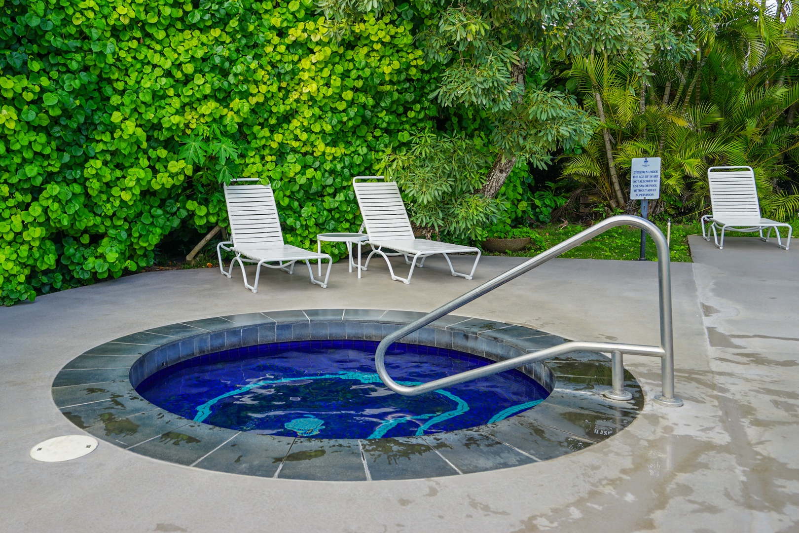 Kapaa Vacation Rentals, Nani Hale - Unwind in the bubbling hot tub surrounded by lush tropical landscaping—perfect for post-adventure relaxation.