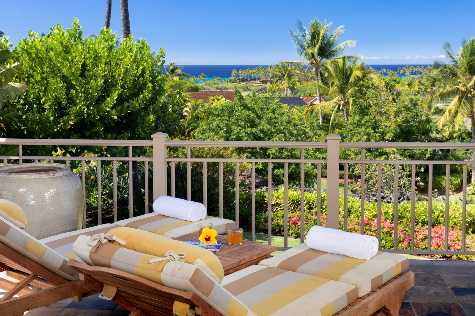 Kailua Kona Vacation Rentals, 3BD Ke Alaula Villa (210A) at Four Seasons Resort at Hualalai - Periodic views of the humpback whale migrations during winter (Dec-Apr) are on offer from your private lanai.