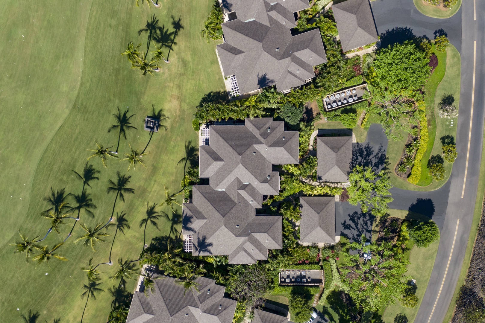 Kailua Kona Vacation Rentals, 3BD Golf Villa (3101) at Four Seasons Resort at Hualalai - The aerial shot of the home.