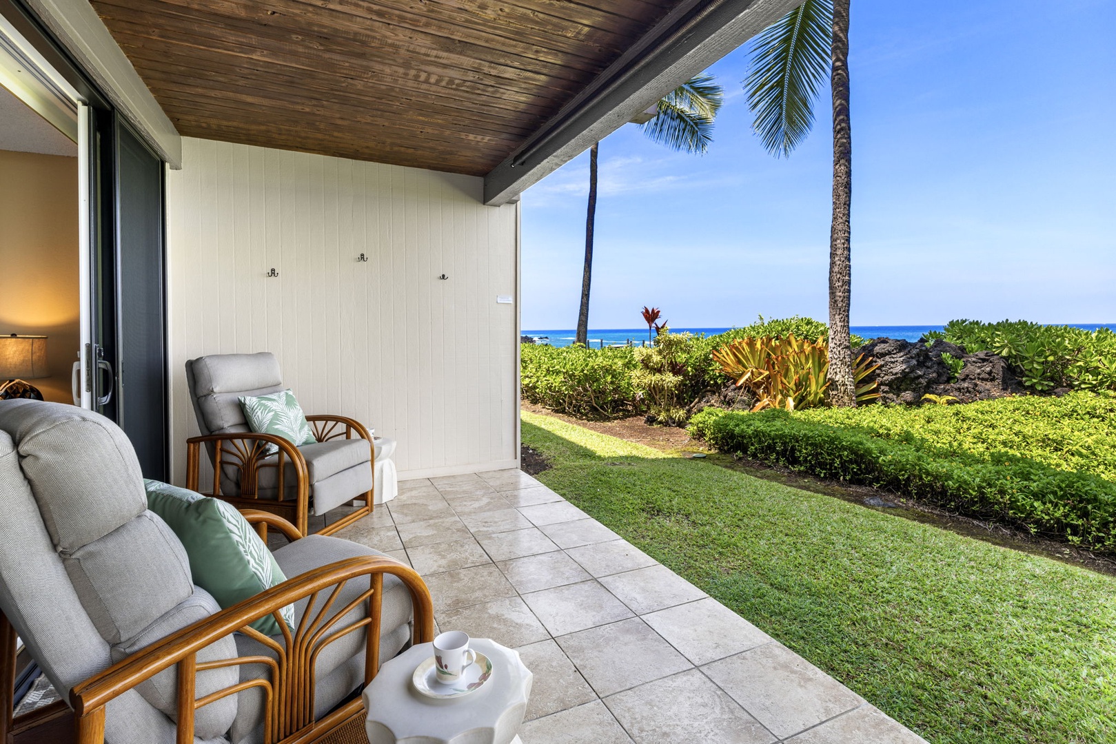 Kailua Kona Vacation Rentals, Keauhou Kona Surf & Racquet 1104 - Take the lanai lounge for the afternoon and let the coast do the rest.