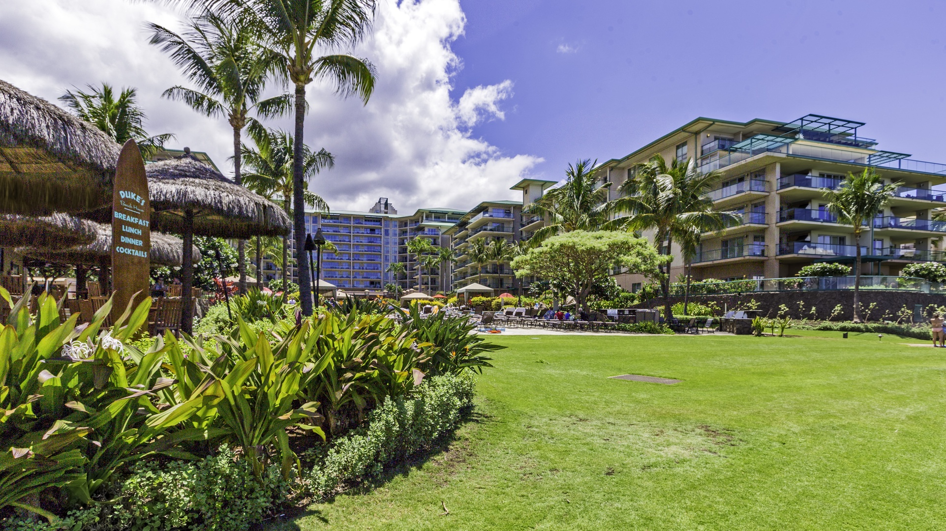 Lahaina Vacation Rentals, Honua Kai Hokulani 214 - Stroll through the beautifully landscaped gardens, where lush greenery meets the serene surroundings of your tropical paradise.