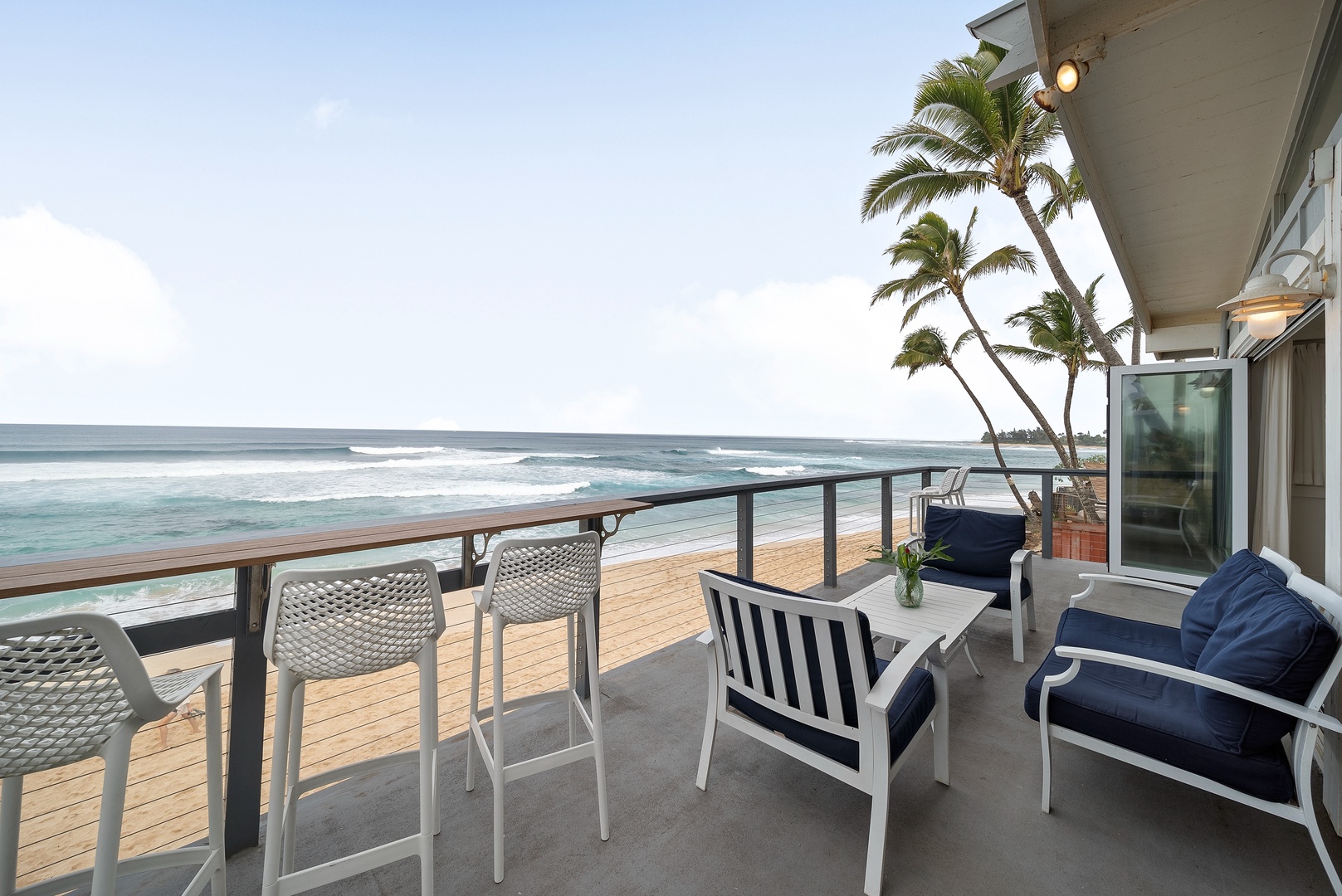 Haleiwa Vacation Rentals, Surfer's Paradise - Breathtaking ocean views from the comfort of your upper-level private deck