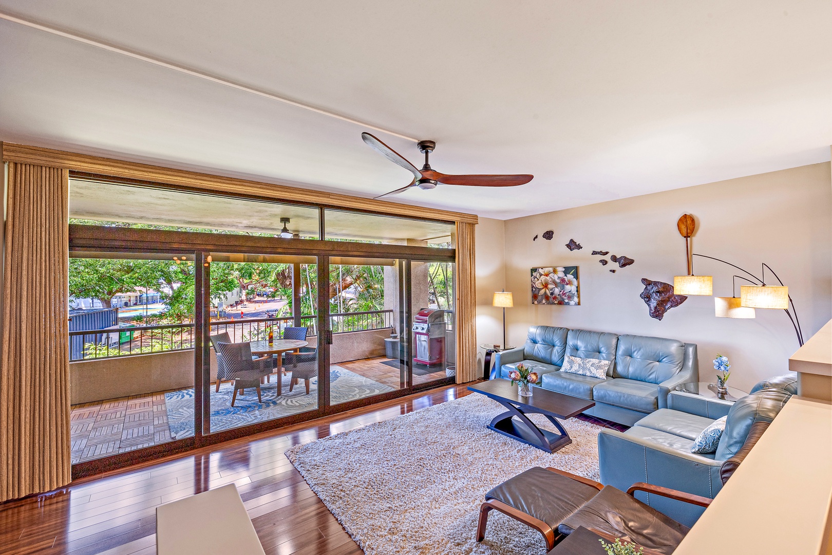 Lahaina Vacation Rentals, Kaanapali Royal Q-202 - Kaanapali Royal Q-202 features the bright and spacious living area with easy access to the lanai for outdoor relaxation.