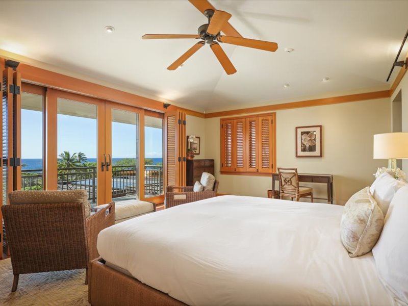 Kamuela Vacation Rentals, 5BD Estate Home at Mauna Kea Resort - Guest suite 3 with ocean view (2nd flr)