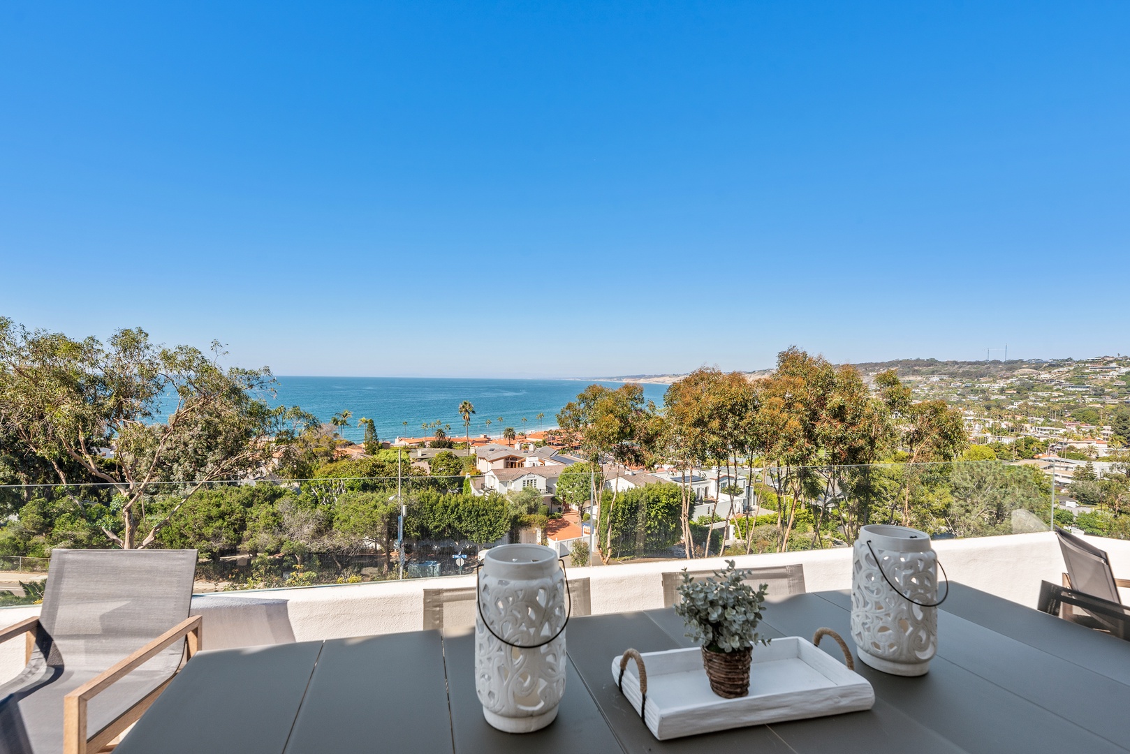 La Jolla Vacation Rentals, Coastal Lookout - Enjoy a glass of wine waiting for the sunset from this view while our chefs prepare you a marvelous meal.