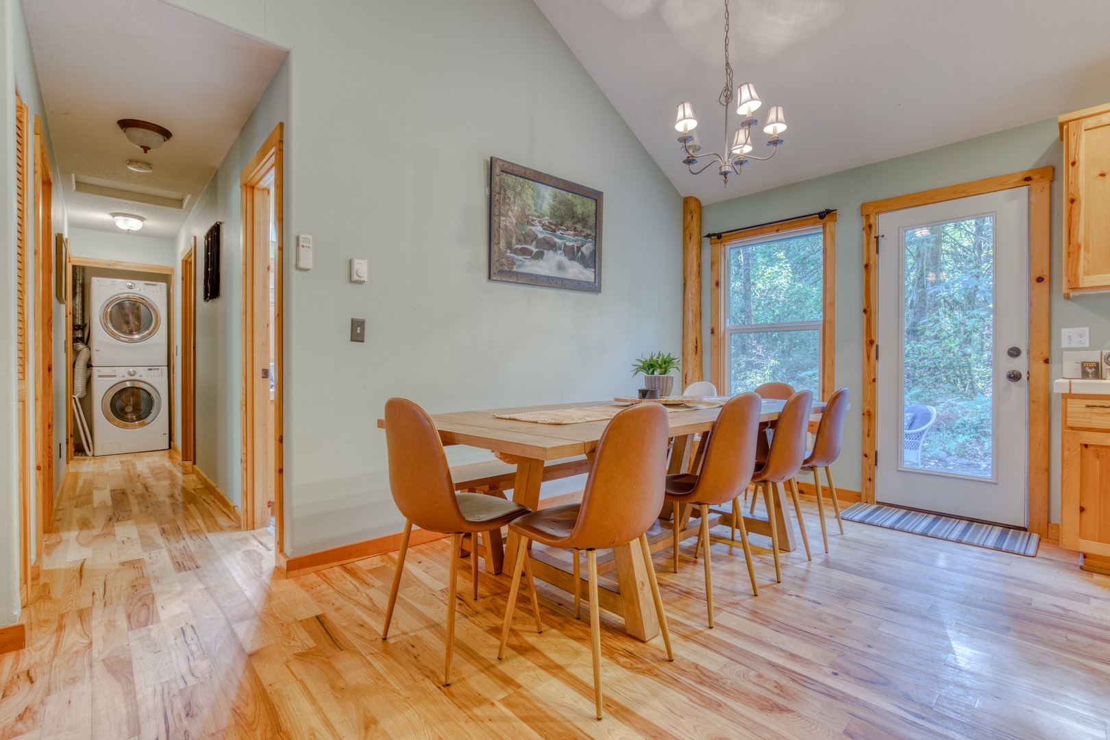 Brightwood Vacation Rentals, Riverside Retreat - The formal dining area is just off of the kitchen and living areas