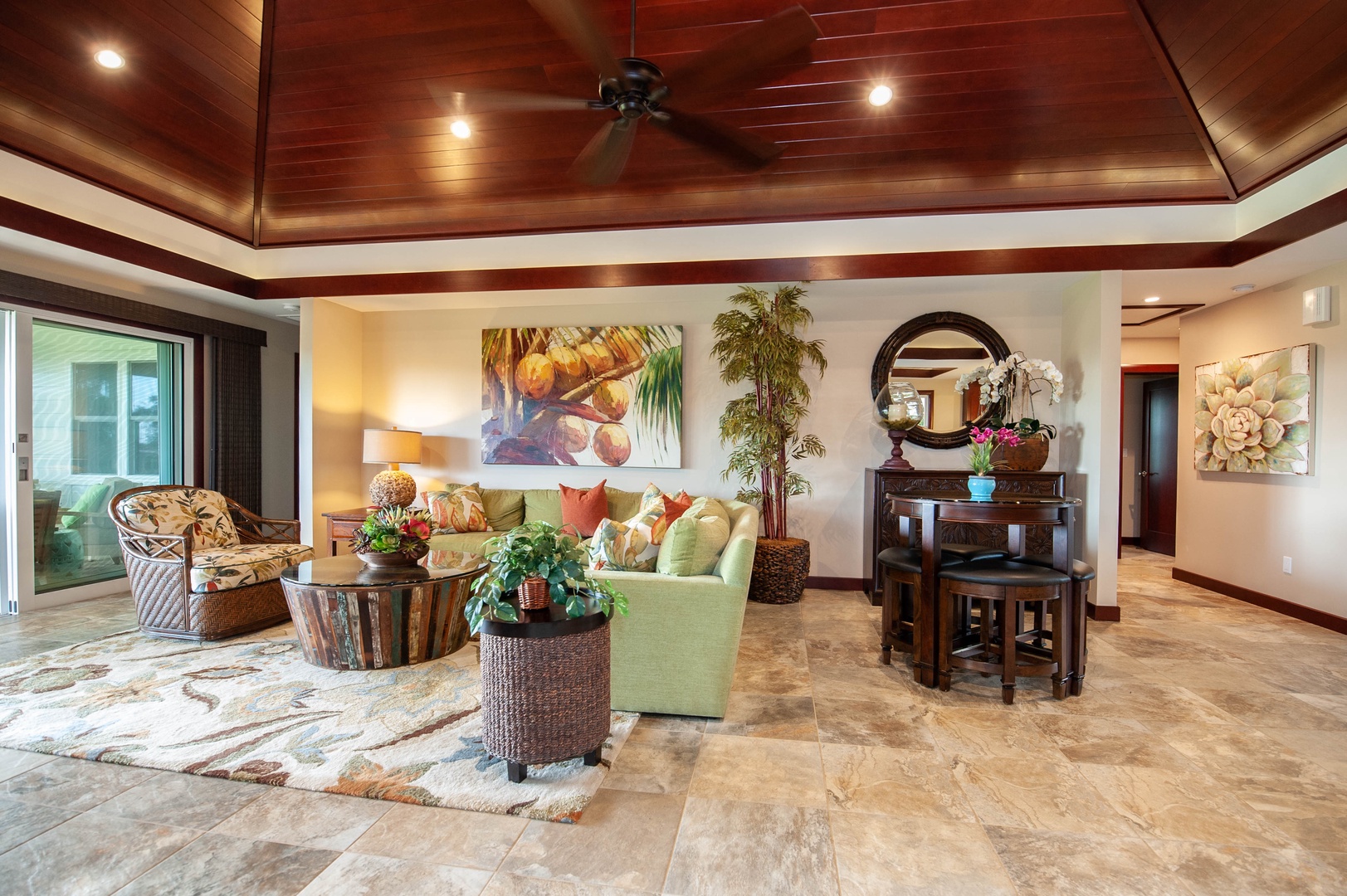 Koloa Vacation Rentals, Kiahuna Lani at Poipu - Living Room