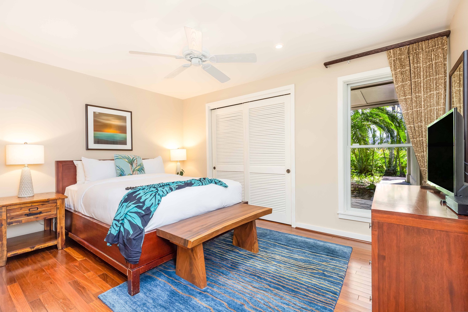 Kahuku Vacation Rentals, Turtle Bay Villas 108 - Main bedroom