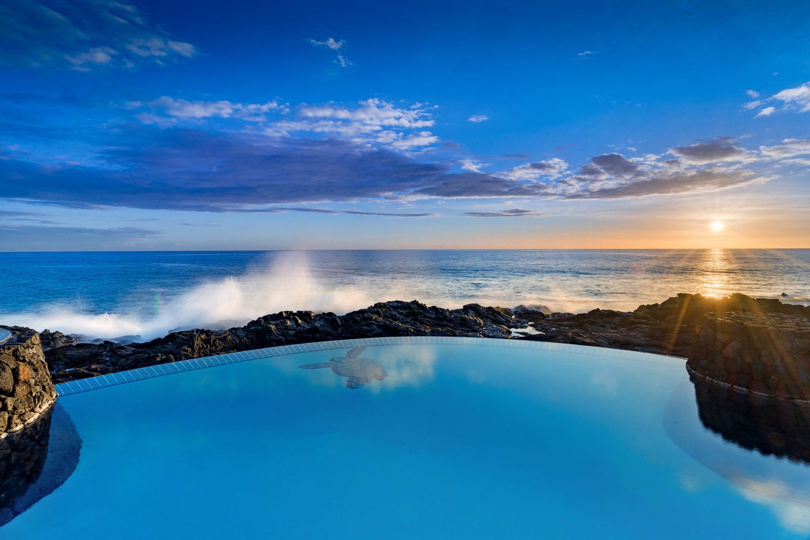 Kailua Kona Vacation Rentals, Ali'i Point #9 - Spend the day in the solar infinity heated pool with a spectacular view