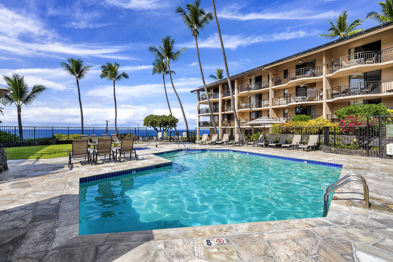 Kailua Kona Vacation Rentals, Kona Makai 6303 - Kona Makai pool with ocean views