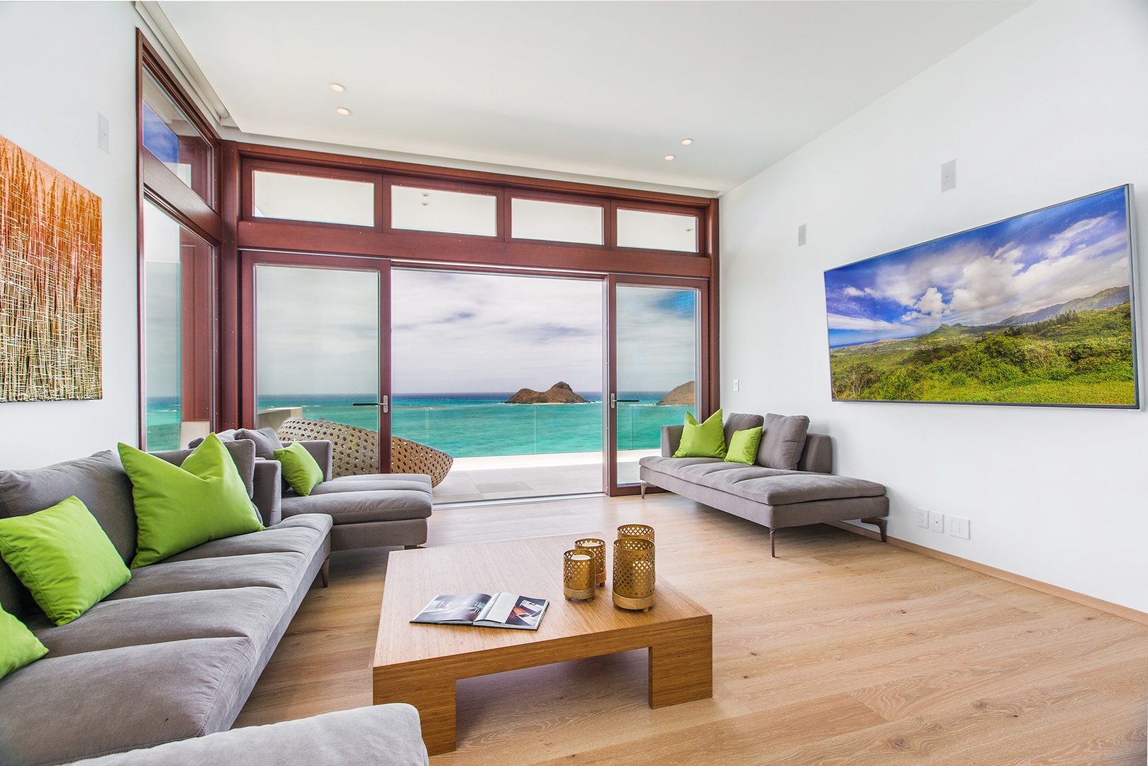 Kailua Vacation Rentals, Lanikai Hillside Estate - Upstairs TV  Room