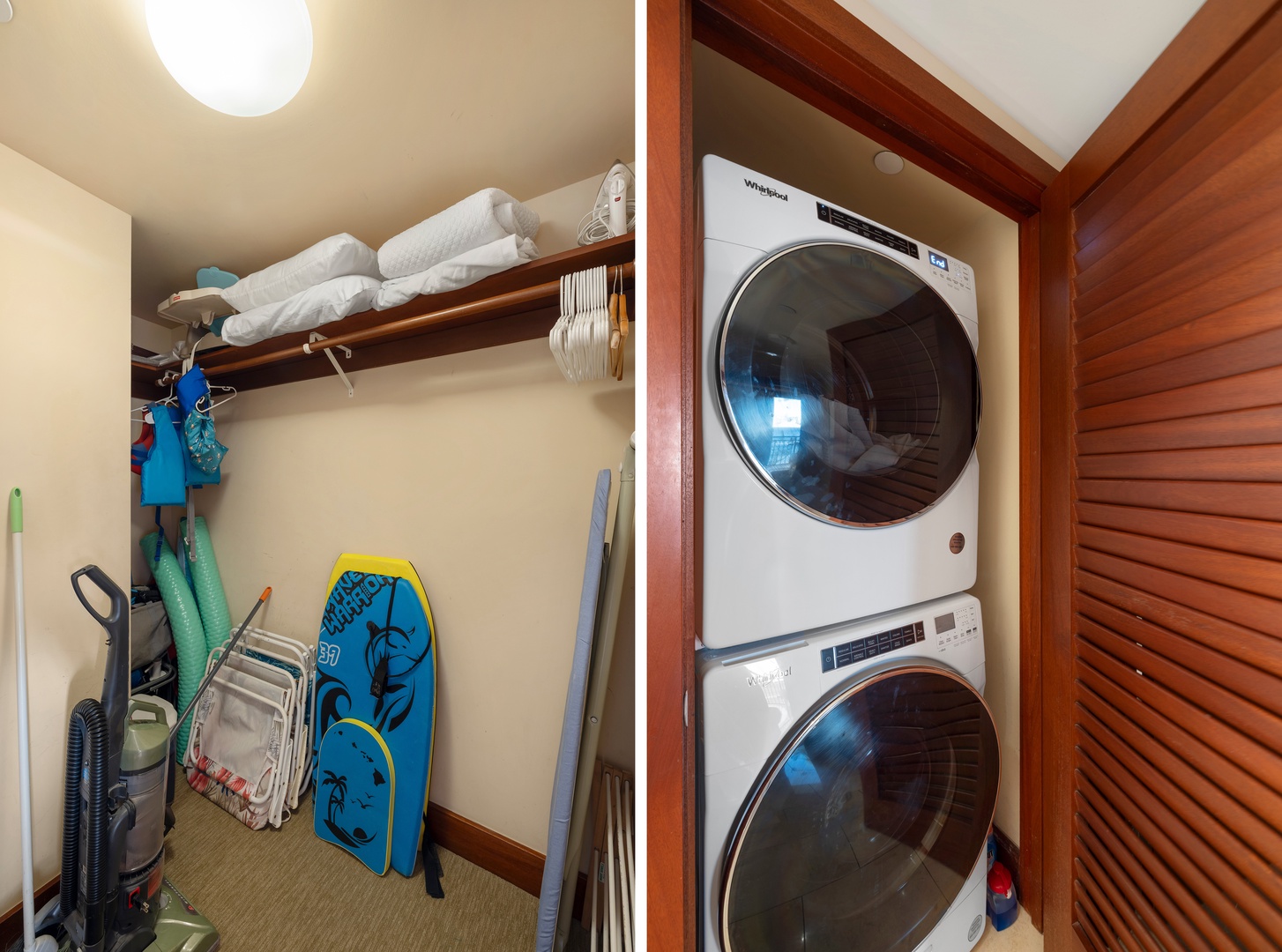 Kapolei Vacation Rentals, Ko Olina Beach Villas B210 - In-unit washer, dryer, and convenient beach gear storage.