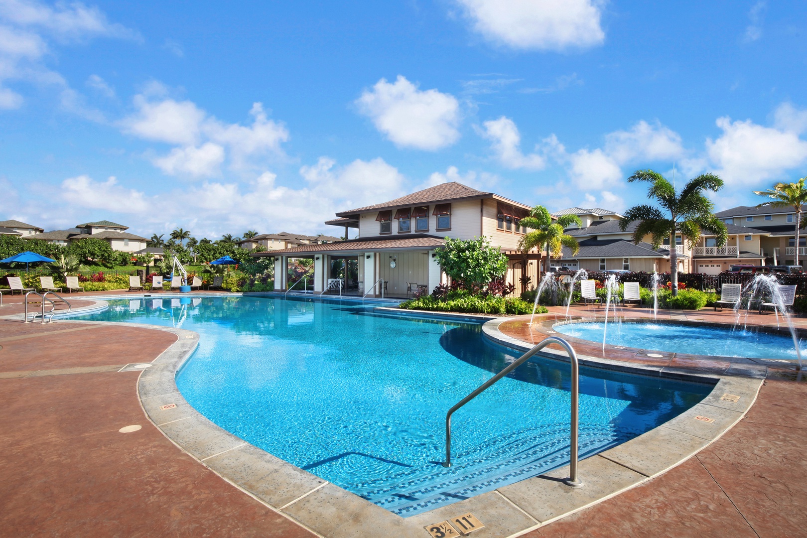 Koloa Vacation Rentals, Pili Mai 14K - Relax by the sparkling pool surrounded by lush tropical landscaping.