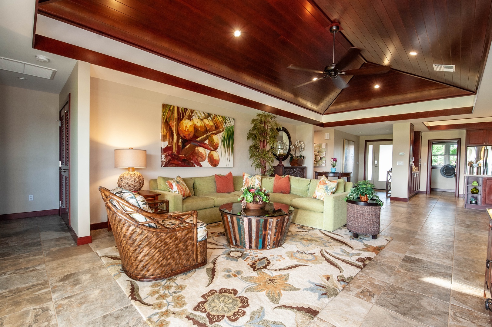 Koloa Vacation Rentals, Kiahuna Lani at Poipu - Living Room