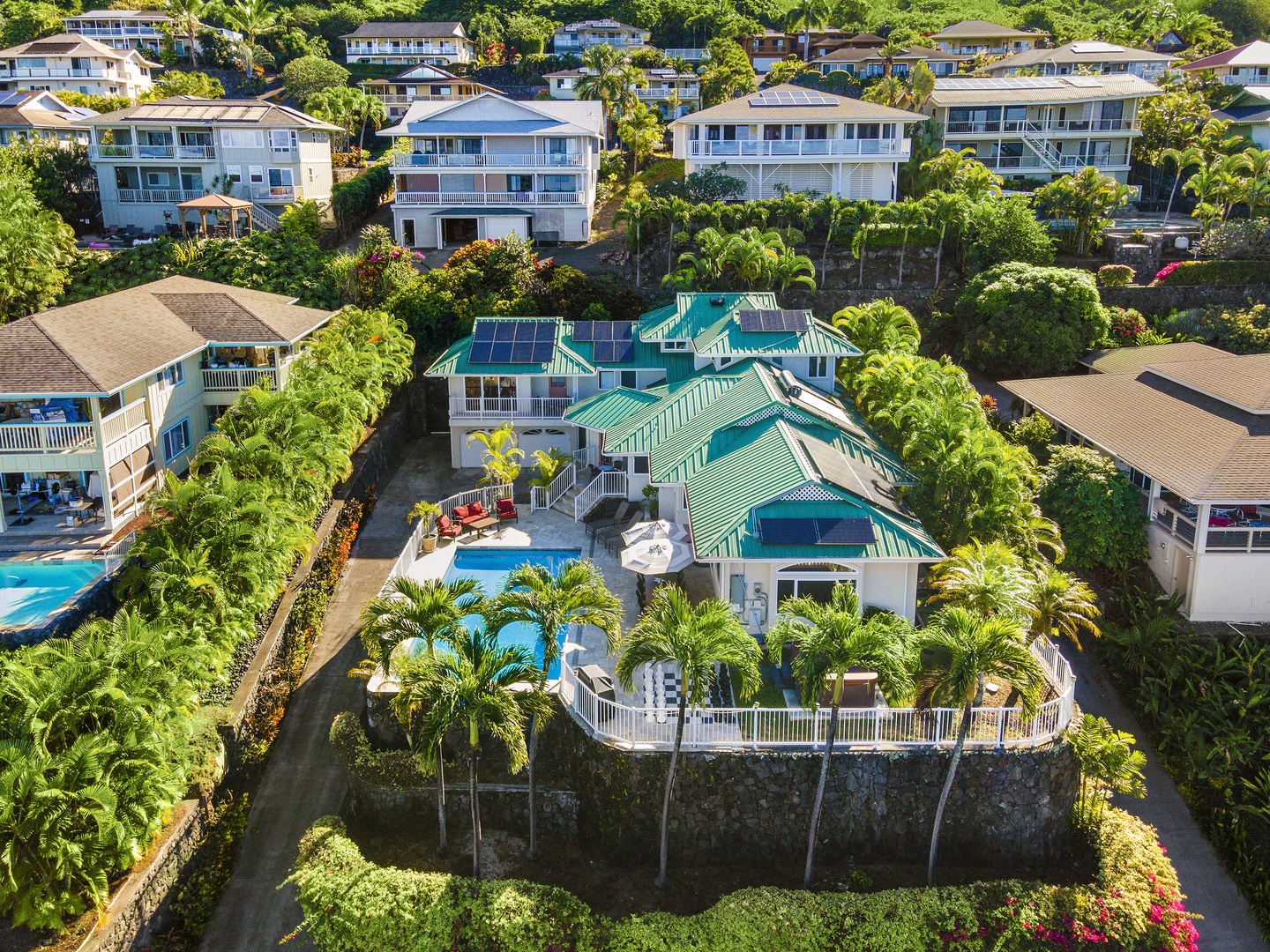 Kailua-Kona Vacation Rentals, Honu Hale - Aerial from West facing East