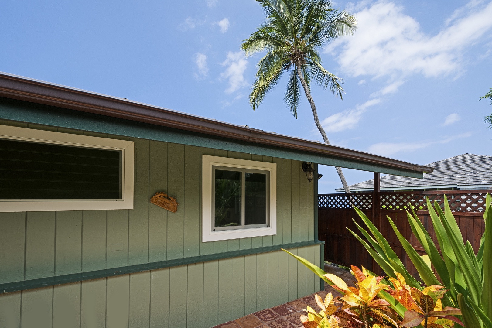 Kailua Kona Vacation Rentals, The Cottage - Northern corner of the home near front entrance